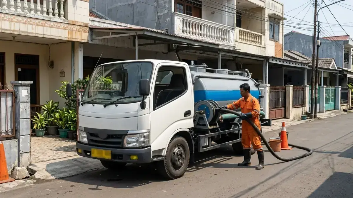Armada Truk Tangki Vakum Resmi Sedot WC Jakarta Barat Siaga 24 Jam