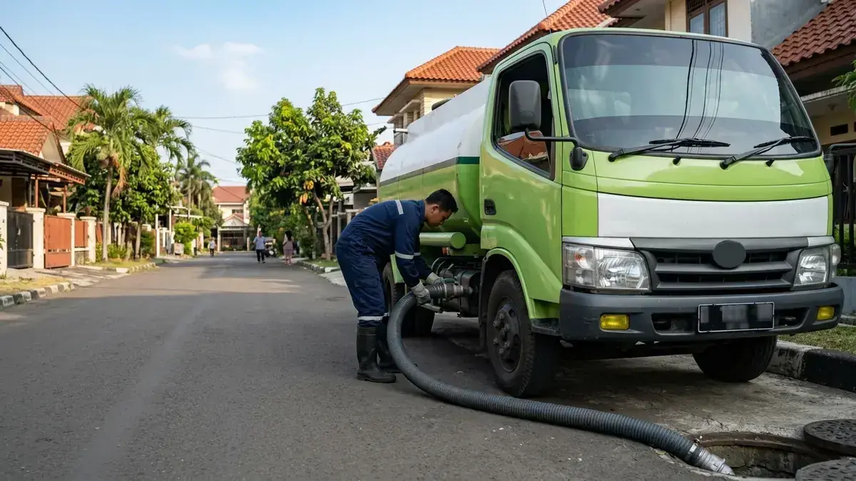 Armada Truk Tangki Vakum Resmi Sedot WC Jakarta Timur Siaga 24 Jam