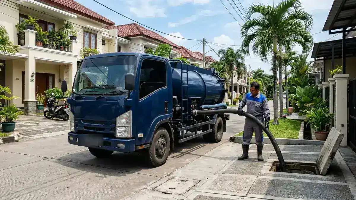 Armada Truk Tangki Vakum Resmi Sedot WC Jakarta Utara Siaga 24 Jam