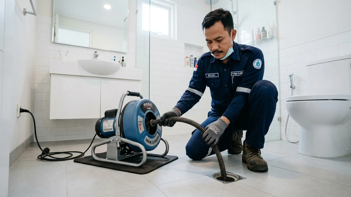 Solusi Tuntas Pipa Saluran Mampet Tanpa Bongkar Lantai: Spiral Drain & Mesin Vakum